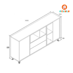 Tủ Trang Trí Để Đồ Đa Năng Nolulu - TTT005
