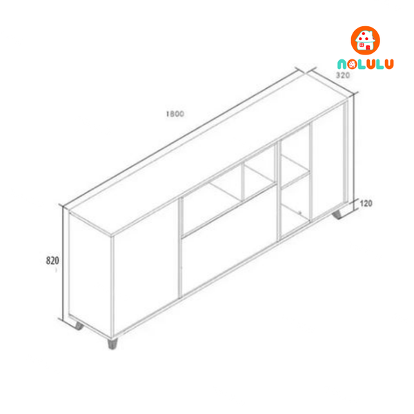 Tủ Trang Trí Để Đồ Đa Năng Nolulu - TTT005