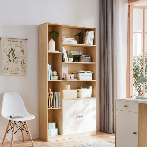 Tủ sách bằng gỗ thiết kế đa năng tiện lợi TS-01