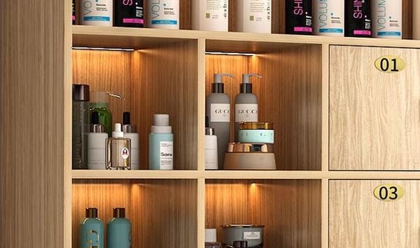 Tủ Locker Nhiều Ngăn Kết Hợp Đèn Led - LK003