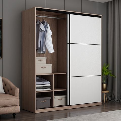 Tủ quần áo DTA05 cánh lùa kẻ chỉ cao cấp