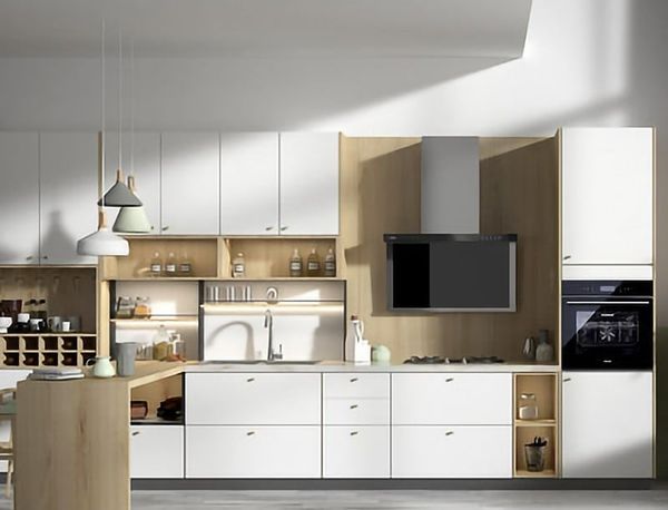 Tủ Nhà Bếp Gỗ Gia Đình Thiết Kế Sang Trọng TB-04