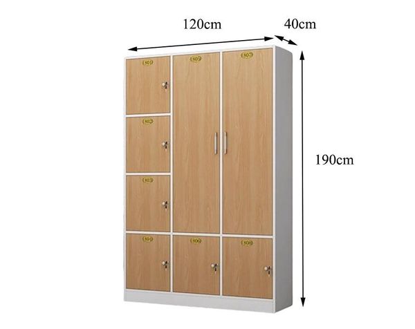 Tủ Locker Nhiều Ngăn Gỗ Lõi Xanh - LK013
