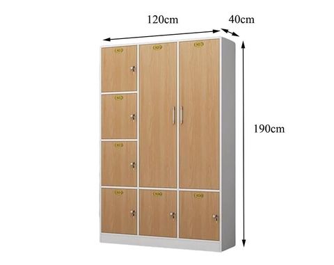 Tủ Locker Nhiều Ngăn Gỗ Lõi Xanh - LK013