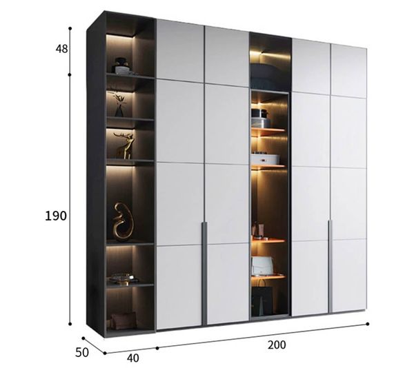 Tủ Áo Cánh Kính Thiết Kế Ấn Tượng TQA-906