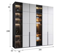 Tủ Áo Cánh Kính Thiết Kế Ấn Tượng TQA-906