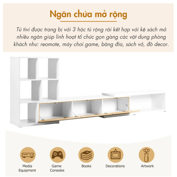 Kệ Tivi Chữ L Hiện Đại - KTV-368