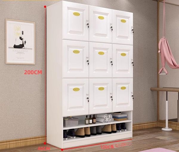 Tủ Locker Nhiều Ngăn Kèm Kệ - LK009