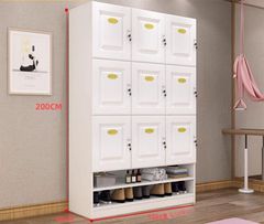 Tủ Locker Nhiều Ngăn Kèm Kệ - LK009