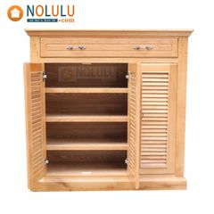 Tủ Giày Dép Gỗ Sồi Mỹ (Rộng 1m x Cao 1m)