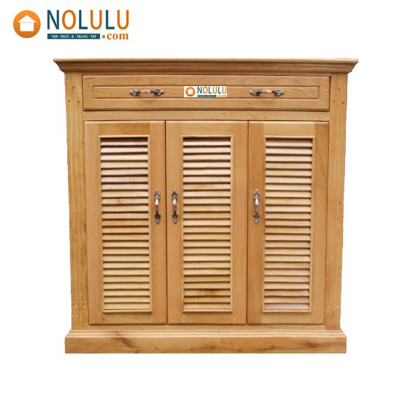 Tủ Giày Dép Gỗ Sồi Mỹ (Rộng 1m x Cao 1m)