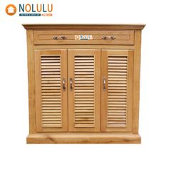 Tủ Giày Dép Gỗ Sồi Mỹ (Rộng 1m x Cao 1m)