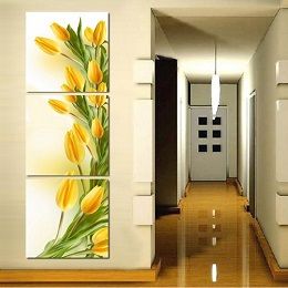 Tranh treo tường hoa tulip dọc