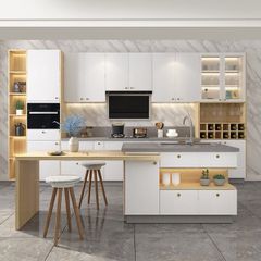 Tủ Nhà Bếp Gỗ Gia Đình Thiết Kế Sang Trọng TB-04