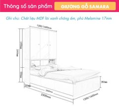 Giường Ngủ Thông Minh Kết Hợp Tủ Đồ Samara