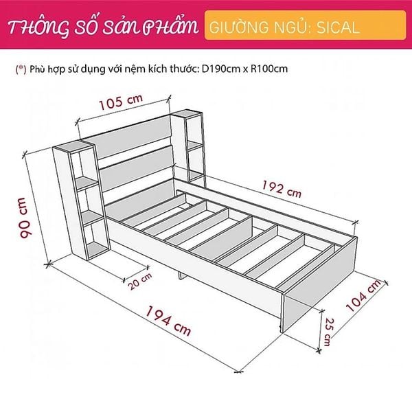 Giường ngủ em bé Sical