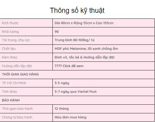 Tủ quần áo cho bé Charlie