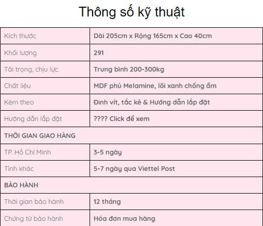 Giường ngủ phòng bé Sundar