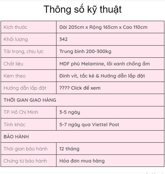 Giường ngủ phòng bé Selena