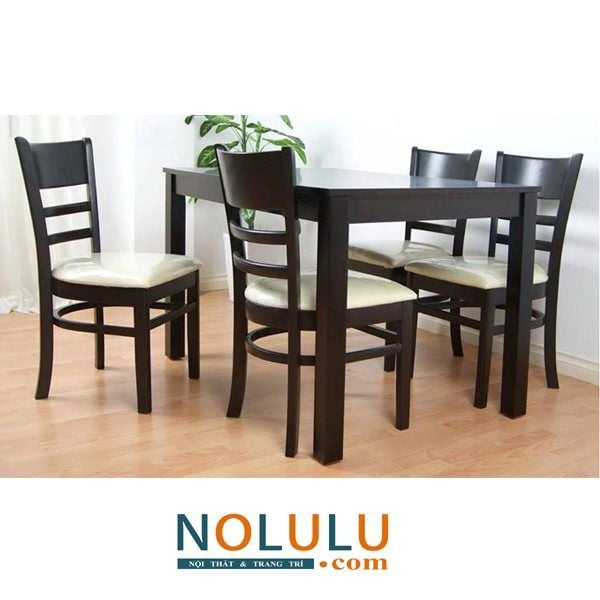 Bộ Bàn Ăn CABIN 4 Ghế (Nâu)