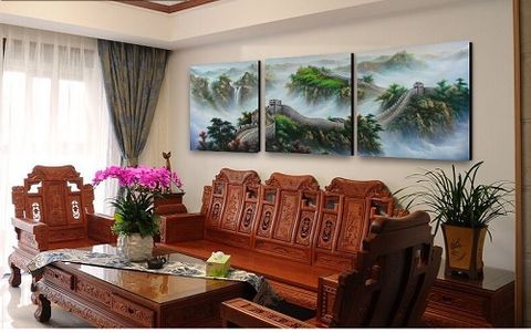Bộ Tranh Treo Tường Vạn Lý Trường Thành (3 Bức)