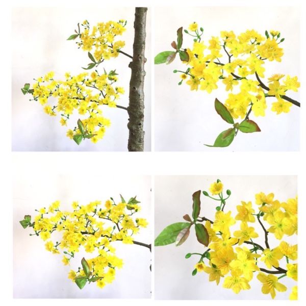 Chậu Mai Tết Giả Nhiều Bông Cao 165cm