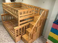 Giường Tầng Cao Cấp LUX - Dưới 1m4 - Trên 1m2