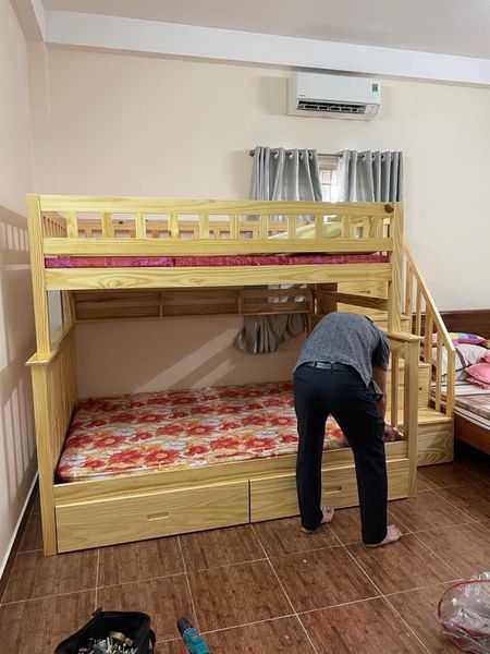 Giường Tầng Cao Cấp LUX - Dưới 1m4 - Trên 1m2