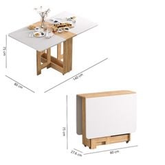 Bàn Ăn Thông Minh Xếp Gọn Có Bánh Xe BAX-14