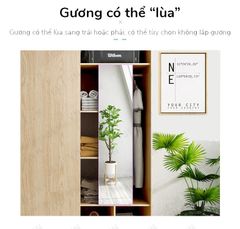 Tủ Quần Áo Có Gương Soi TQA-G01