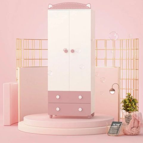 Tủ Quần Áo TQA-G63 Thiết Kế Dễ Thương Cho Bé Gái