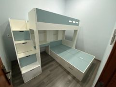 Giường Tầng Orange Kết Hợp Bàn Học -Tủ Áo GT974