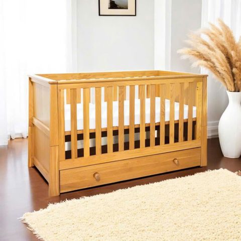 Nôi - Giường Cũi Trẻ Em Đa Năng Gỗ Sồi Mỹ Cao Cấp