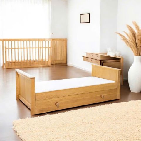 Nôi - Giường Cũi Trẻ Em Đa Năng Gỗ Sồi Mỹ Cao Cấp