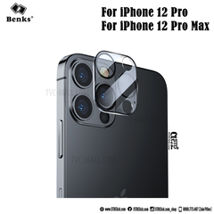 KÍNH CƯỜNG LỰC CAMERA IPHONE 12 PRO MAX - 12 PRO BENKS VIỀN ĐEN CHÍNH HÃNG