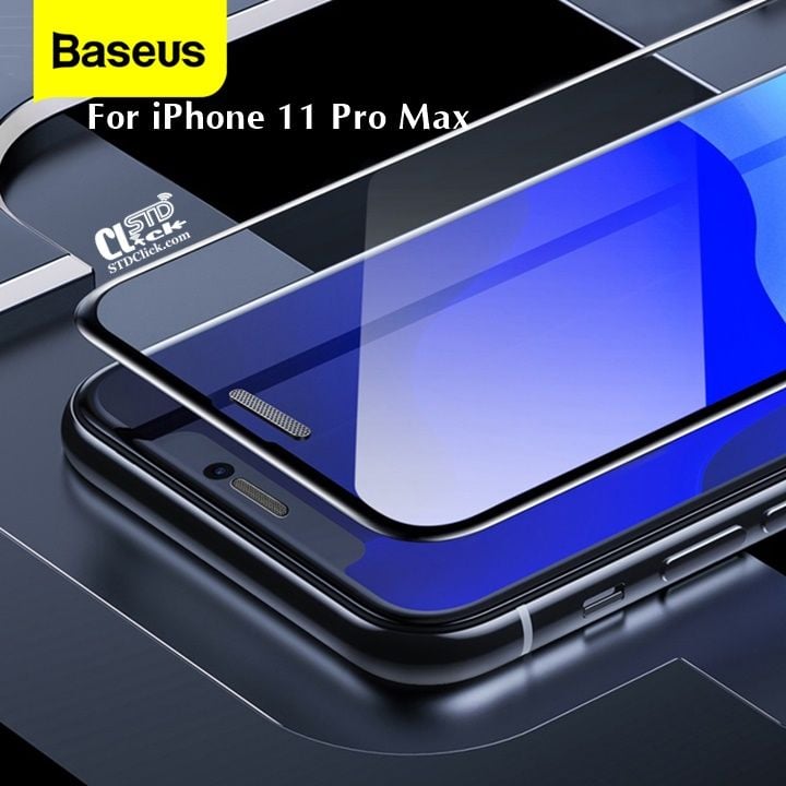 MIẾNG DÁN CƯỜNG LỰC IPHONE 11 PRO MAX BASEUS CÓ MÀNG LOA CHÍNH HÃNG