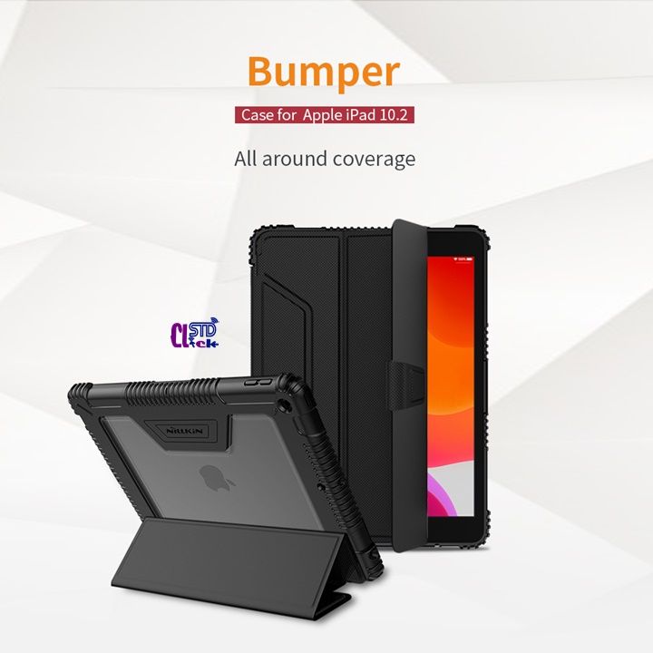 BAO DA IPAD 10.2 2021 - 10.2 2020 - 10.2 2019 NILLKIN BUMPER CHỐNG SỐC CHÍNH HÃNG