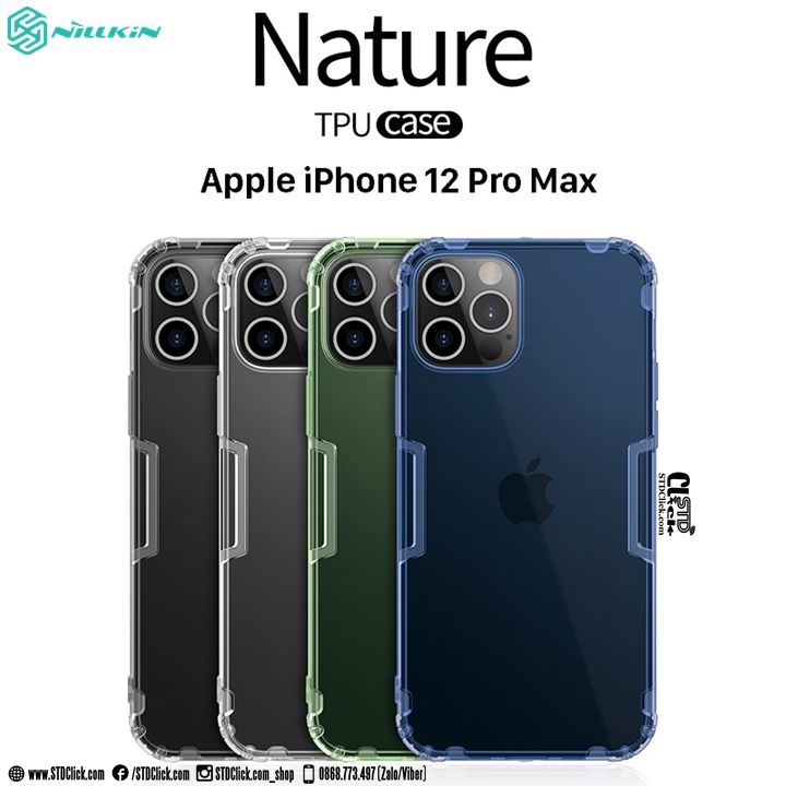 ỐP LƯNG IPHONE 12 PRO MAX NILLKIN SILICON CHÍNH HÃNG