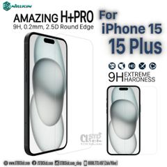 KÍNH CƯỜNG LỰC IPHONE 15 PLUS - 15 NILLKIN H+PRO 0.2MM CHÍNH HÃNG