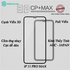 KÍNH CƯỜNG LỰC IPHONE 11 PRO MAX NILLKIN 3D CP MAX CHÍNH HÃNG