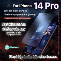 KÍNH CƯỜNG LỰC CHỐNG VÂN TAY IPHONE 14 PRO NILLKIN FOGMIRROR 2.5D CHÍNH HÃNG