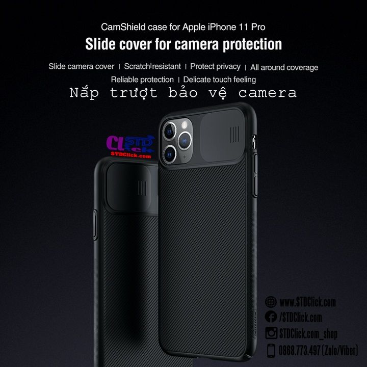 ỐP LƯNG IPHONE 11 PRO NILLKIN CAMSHIELD CHÍNH HÃNG