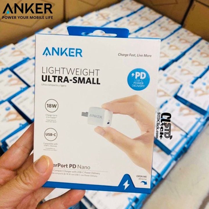 CỦ SẠC NHANH PD 18W ANKER POWERPORT PD NANO CHÍNH HÃNG