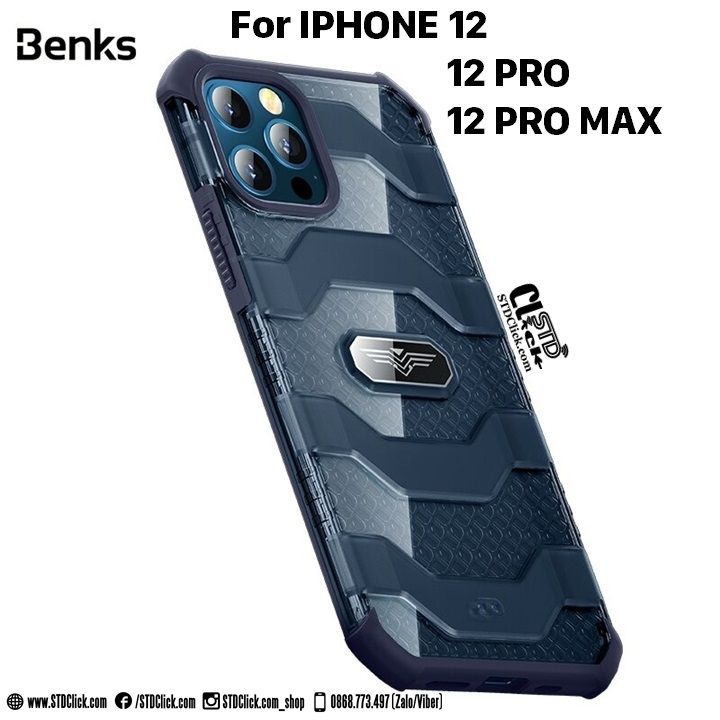 ỐP LƯNG IPHONE 12 - 12 PRO - 12 PRO MAX BENKS MECHA ARMOR CHỐNG SỐC CHÍNH HÃNG