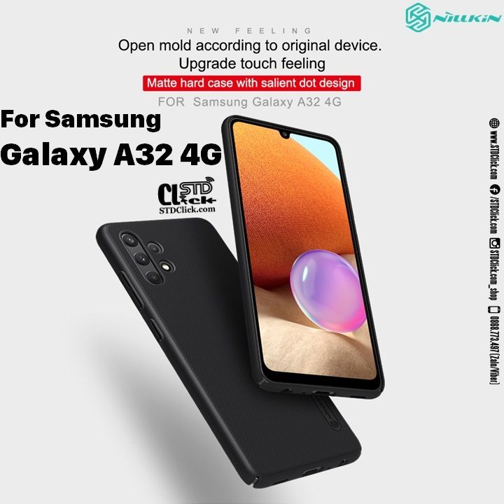 ỐP LƯNG SAMSUNG GALAXY A32 4G NILLKIN NHỰA CỨNG CHÍNH HÃNG