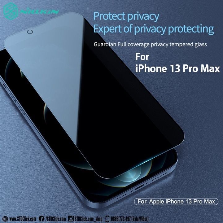 KÍNH CƯỜNG LỰC IPHONE 13 PRO MAX NILLKIN GUARDIAN CHỐNG NHÌN TRỘM CHÍNH HÃNG