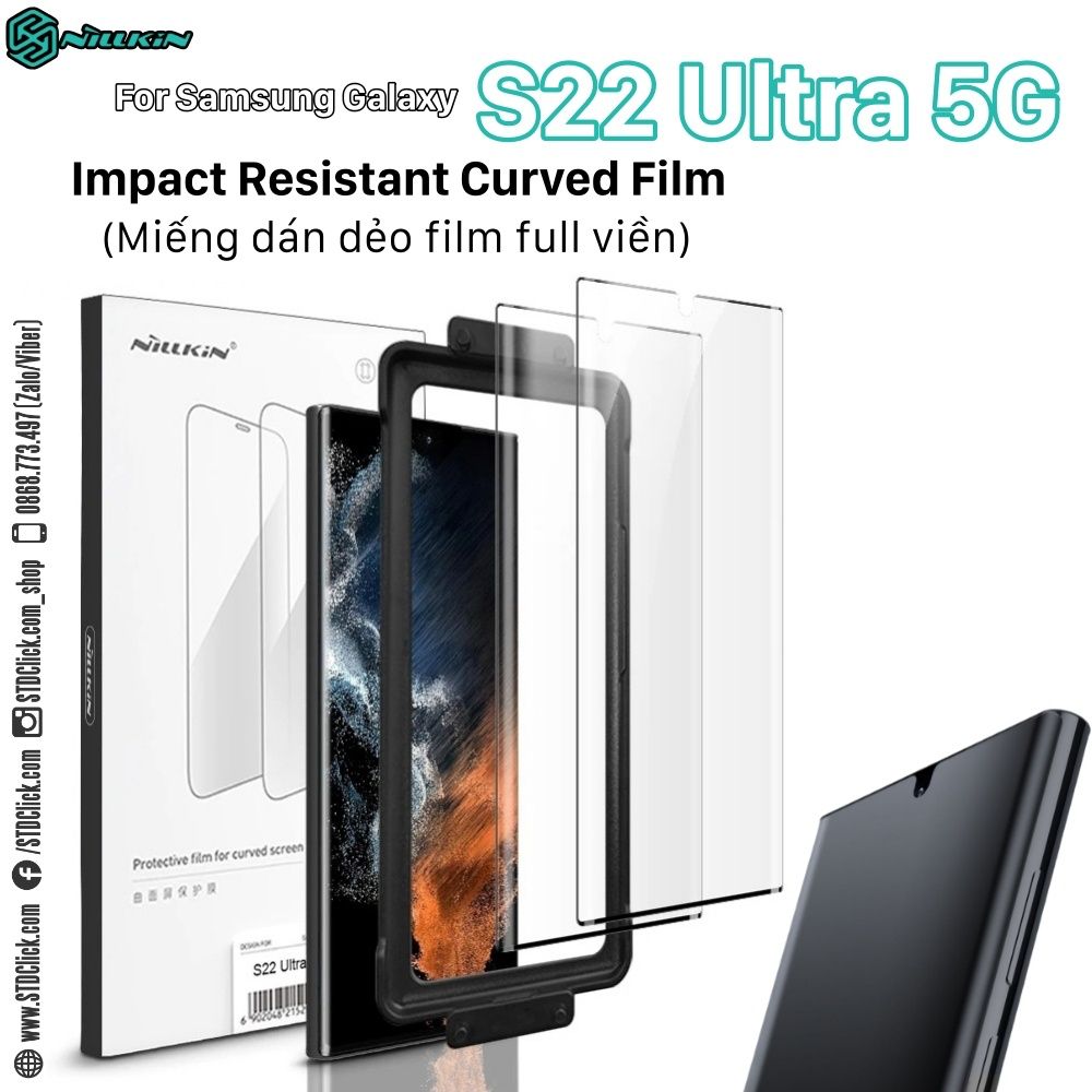 MIẾNG DÁN CƯỜNG LỰC DẺO FILM SAMSUNG GALAXY S22 ULTRA 5G NILLKIN CHÍNH HÃNG
