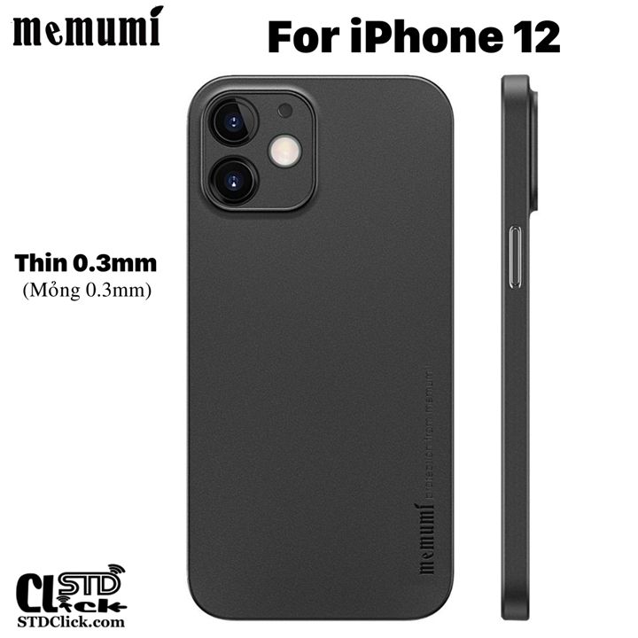 ỐP LƯNG IPHONE 12 MEMUMI MỎNG LỤA CHÍNH HÃNG