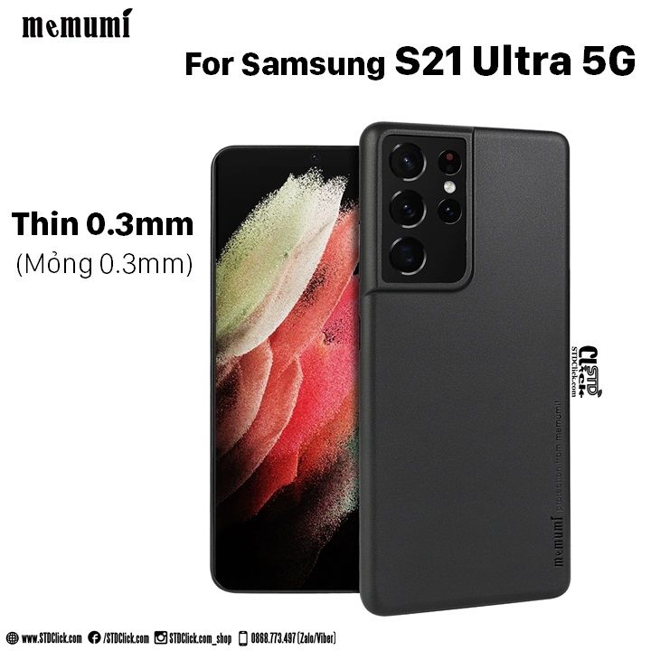 ỐP LƯNG SAMSUNG GALAXY S21 ULTRA 5G - NOTE 10 PLUS - NOTE 10 PLUS 5G MEMUMI MỎNG LỤA CHÍNH HÃNG