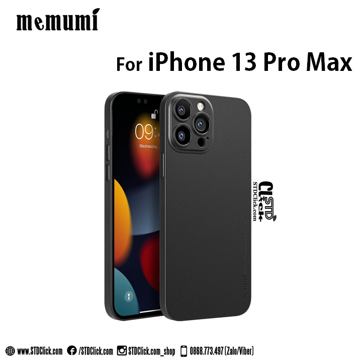 ỐP LƯNG IPHONE 13 PRO MAX MEMUMI MỎNG LỤA CHÍNH HÃNG